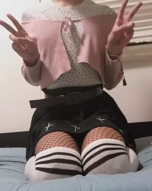 my outfit for femboy friday. Do you like it? 😚