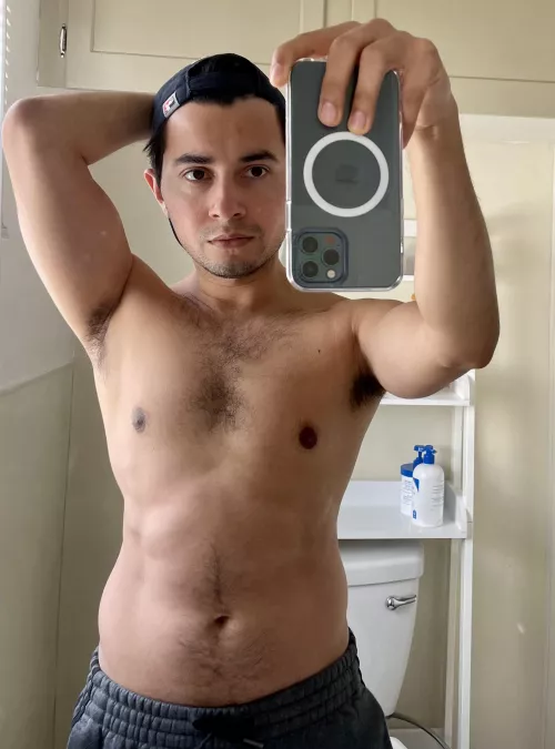 Still a small dude but content with how I’m looking after 3 months of going to the gym.