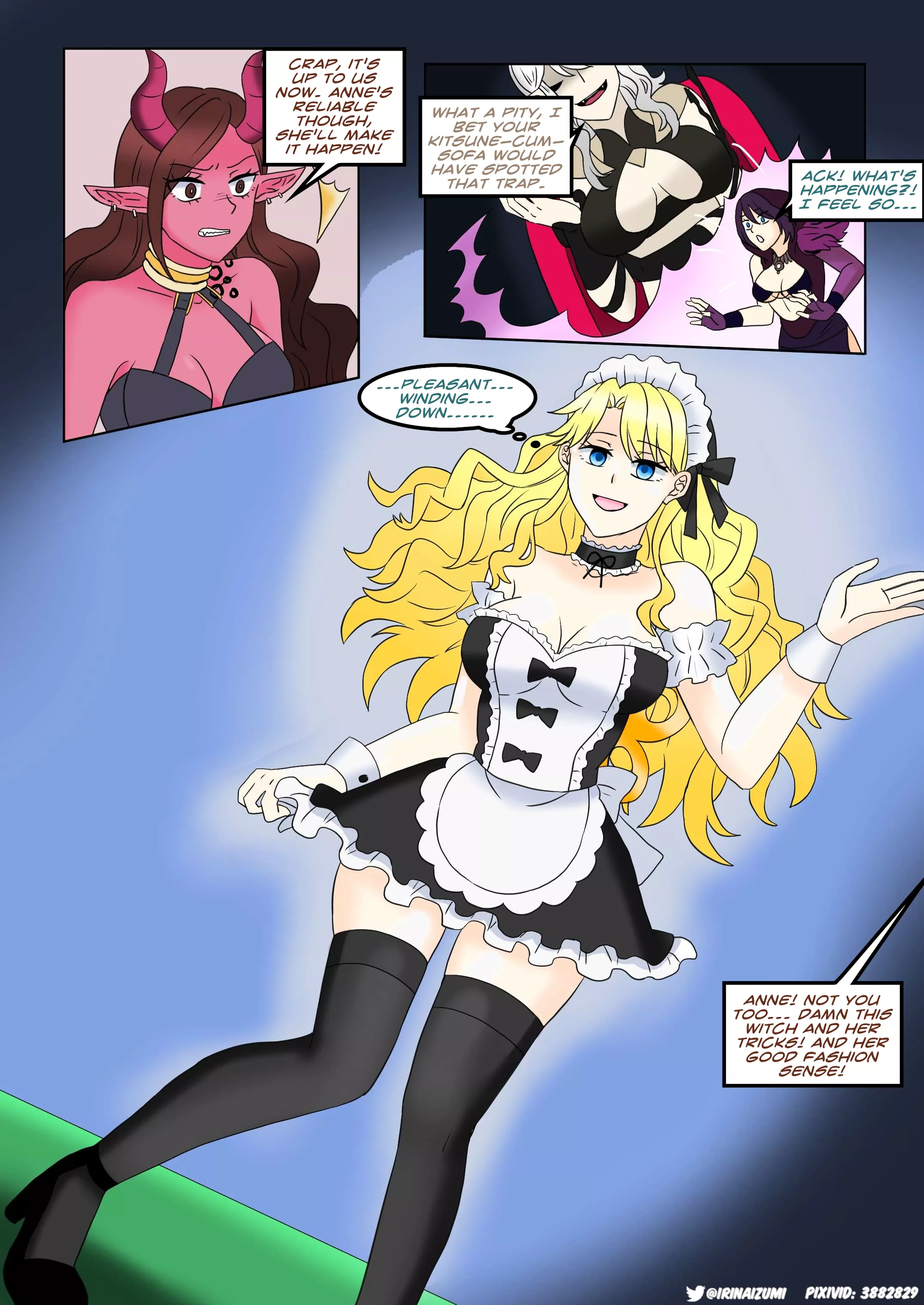 They play a board game and whoever loses will be turned into a trophy, toy or furniture