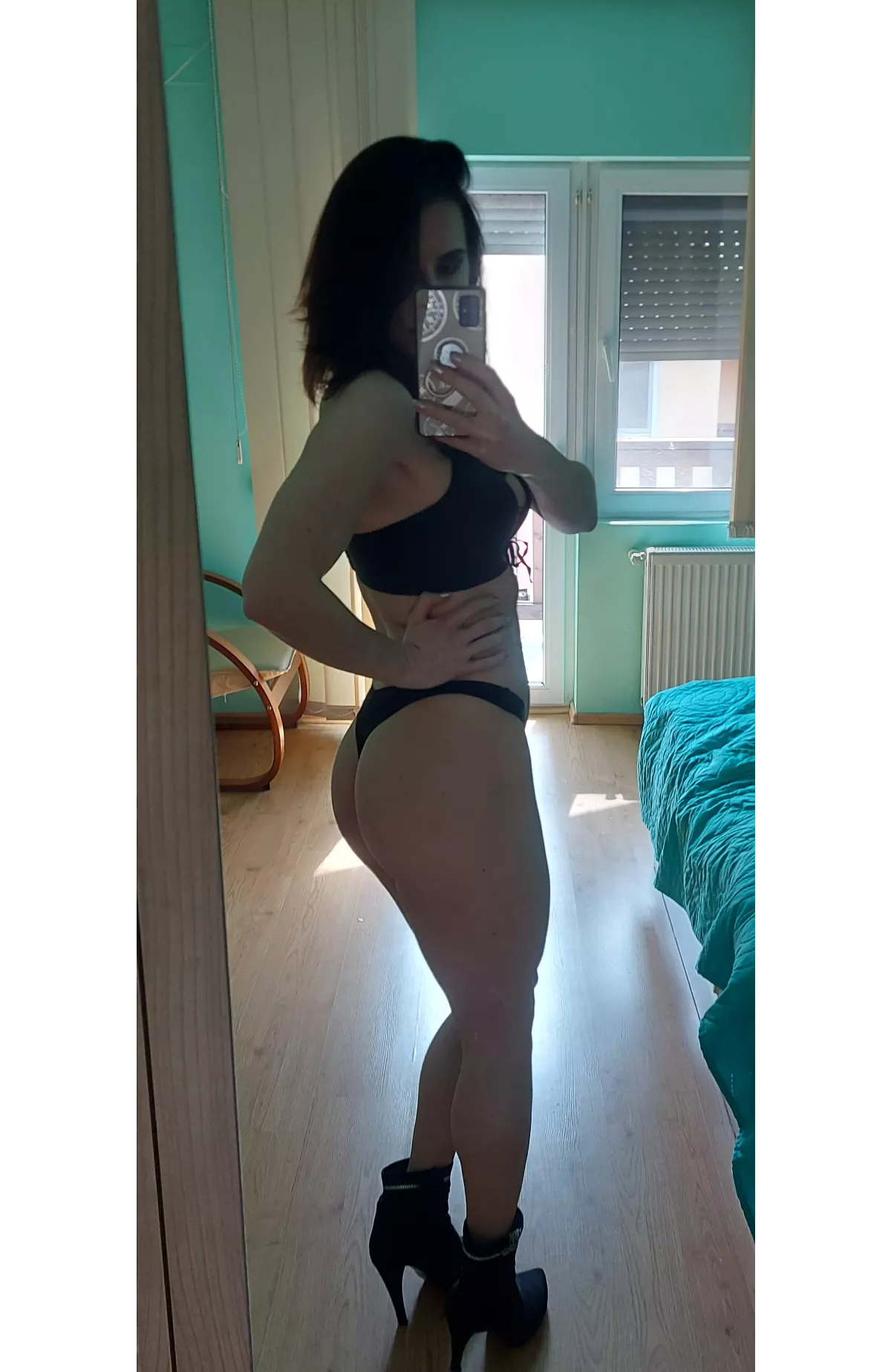 Trying on this new lingerie, I think I like it