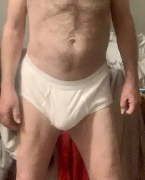 Wearing an older larger pair of Calvin’s to physical therapy today