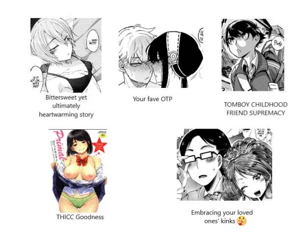 wholesome hentai starter pack 🤗