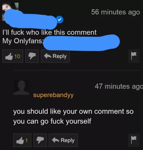 With all due respect, go intercourse yourself