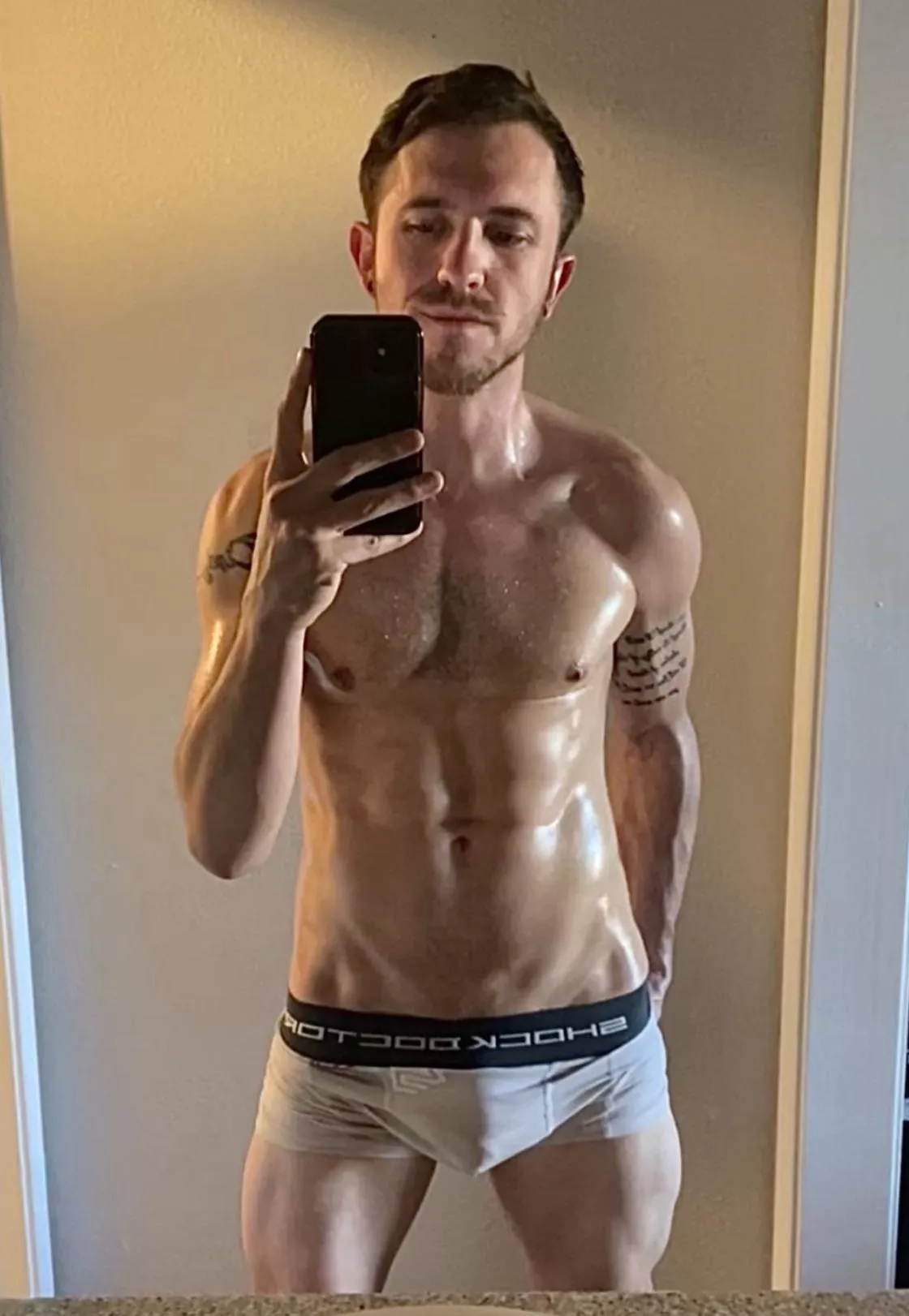 Y’all okay if I wear this while we do some morning yoga? [M]