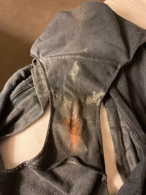 12 hours, 20000 steps, great sniff and taste- this gusset is getting fucked soon