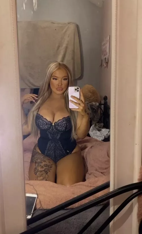 Chav in lingerie