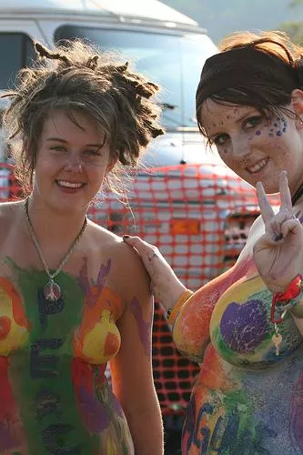 Dreadlocks and bodypaint