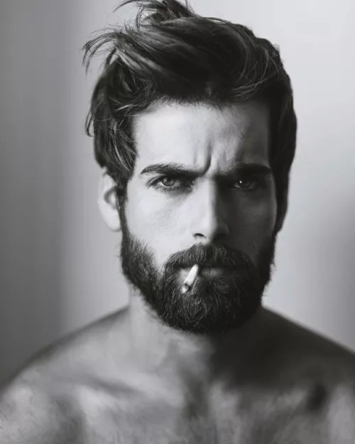 Headshot taken from a friend's studio. I don't smoke. Those are herbal cigarettes flavoured 