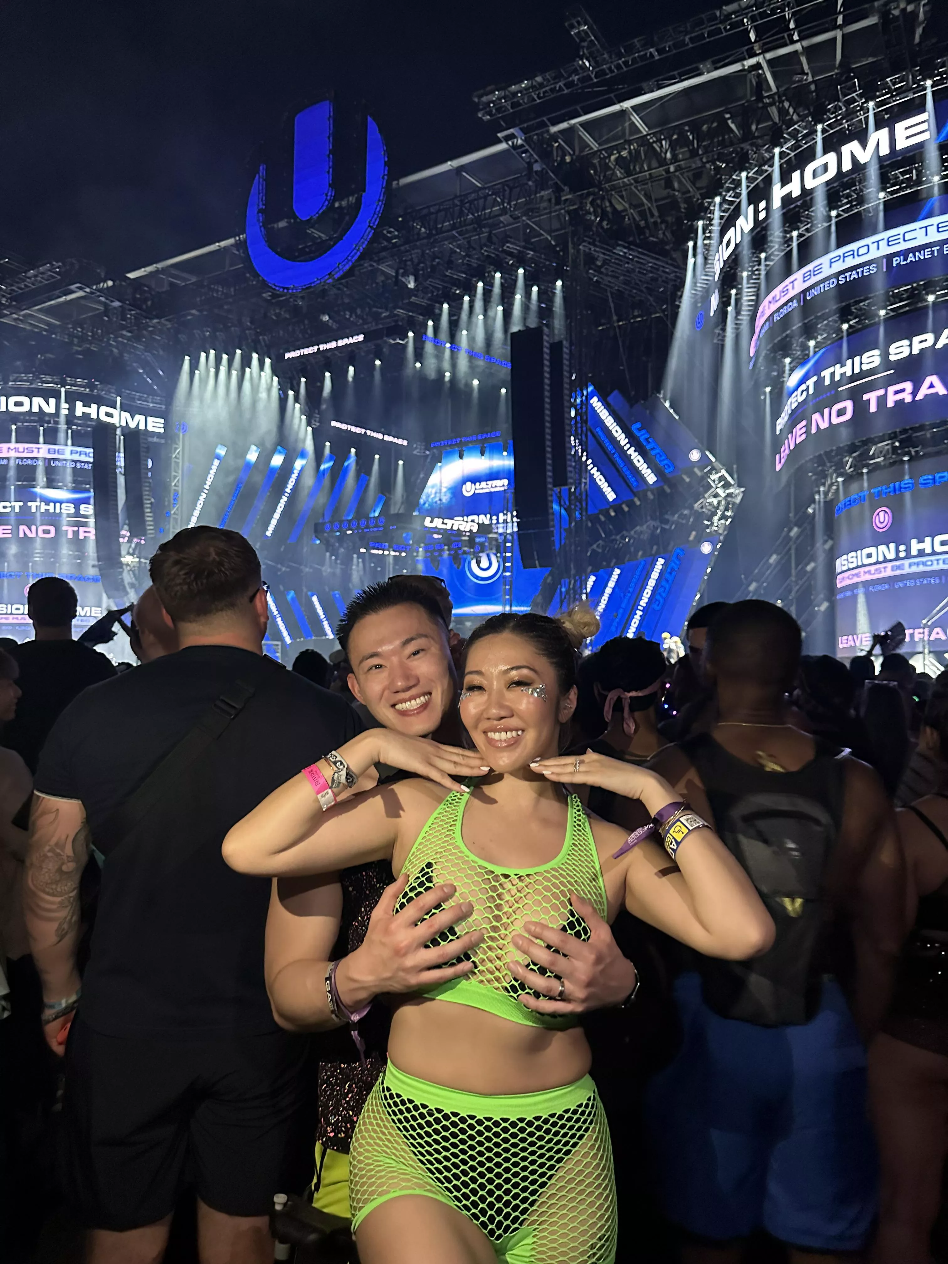 I love it when someone grabs my tits at a rave