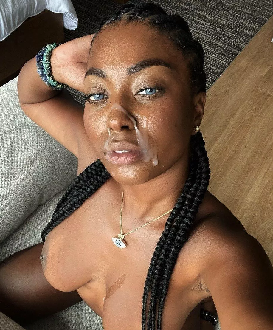 It was the best thing to do on that beautiful face