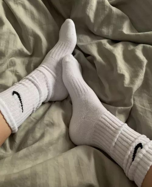 Lay down under my socks, footstool.