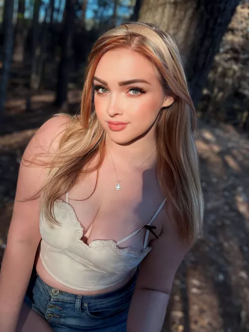 Natural blonde with a streak of red ;)