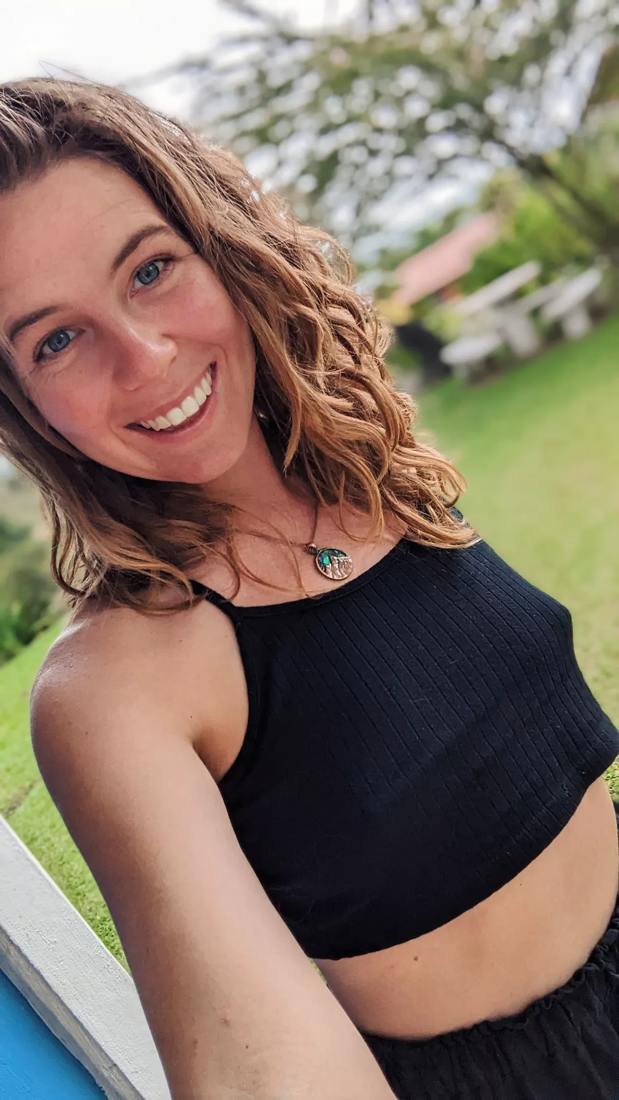 On holiday and I didn't even bother to pack a bra :)