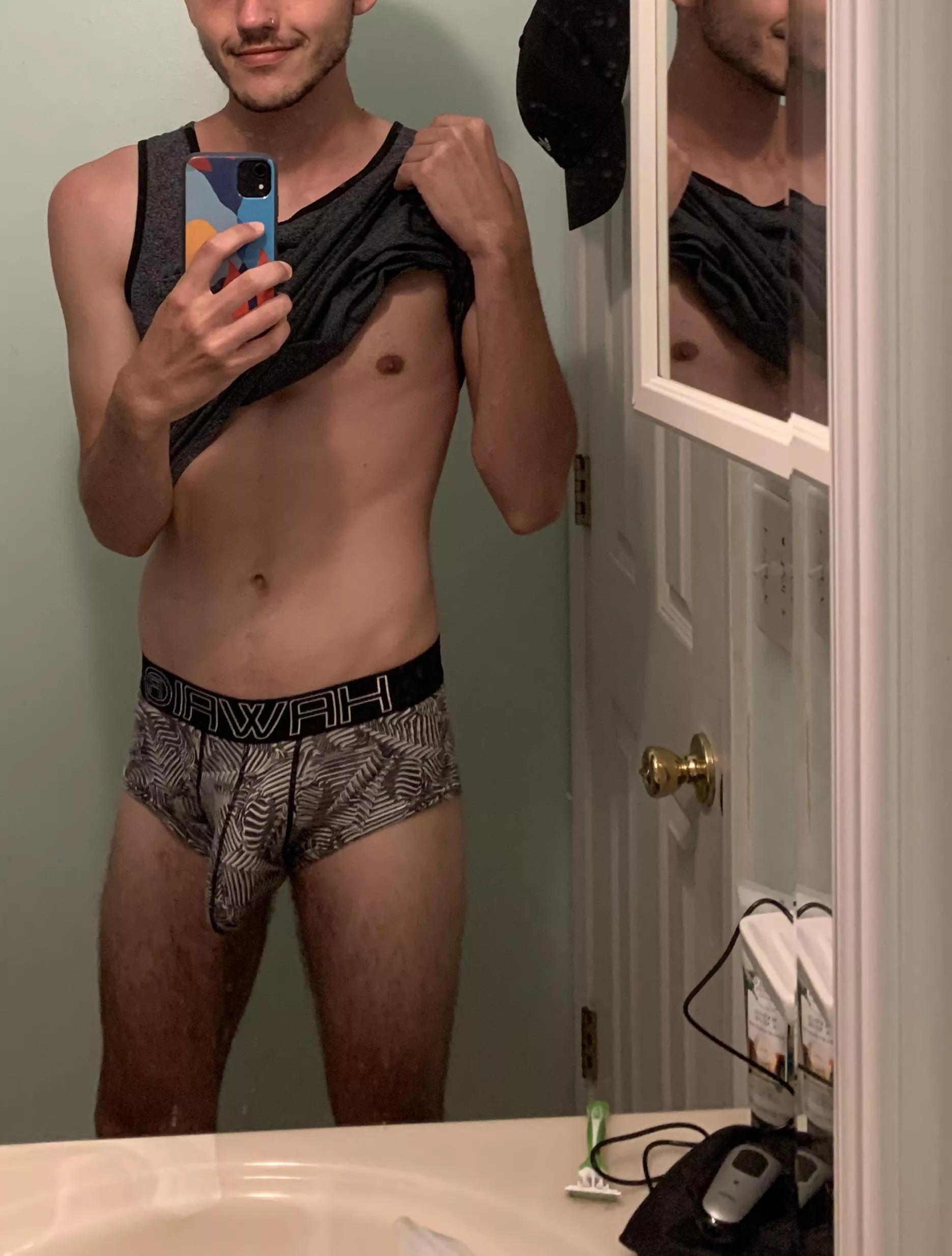 tight underwear with all that meat