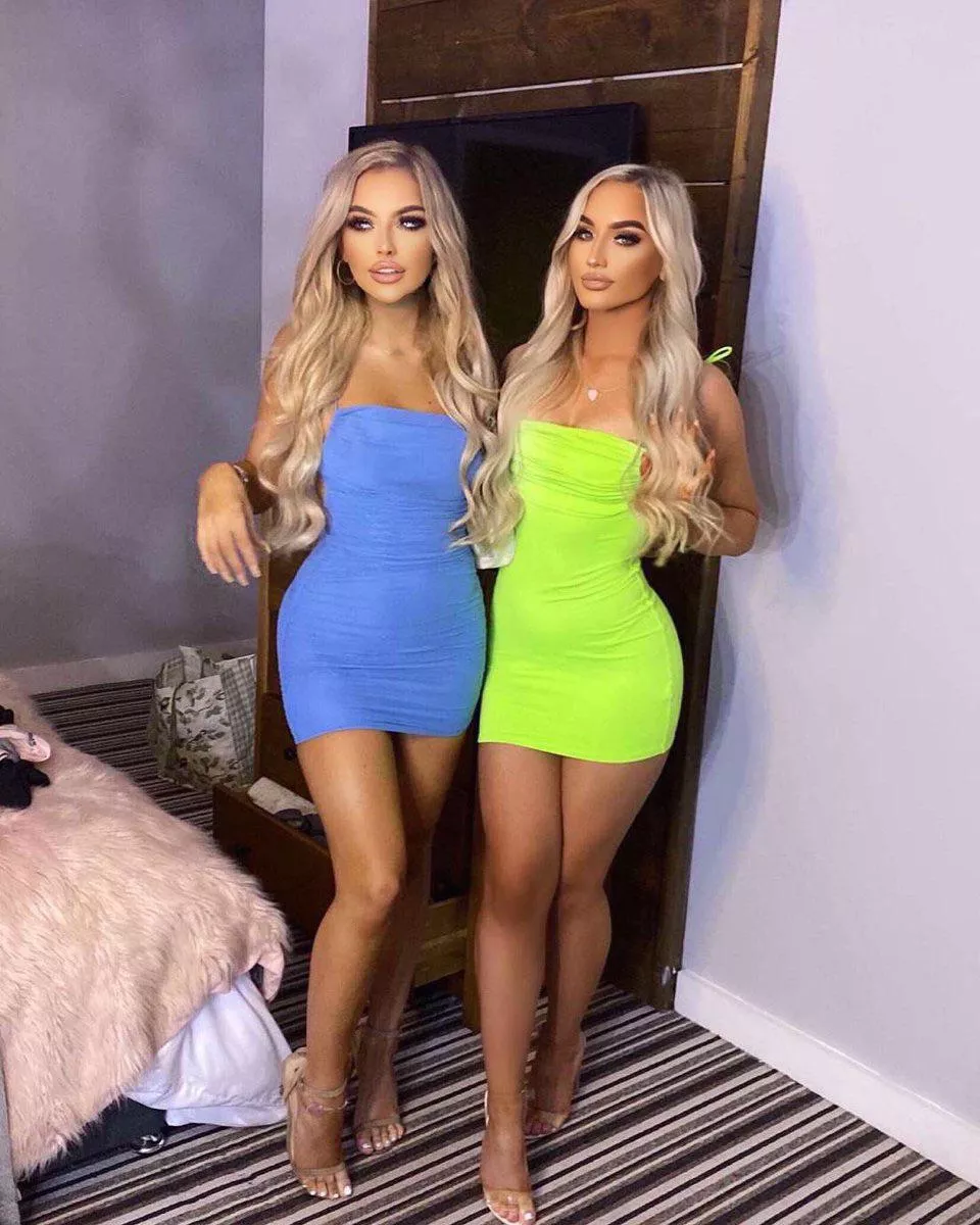 Two tight dresses