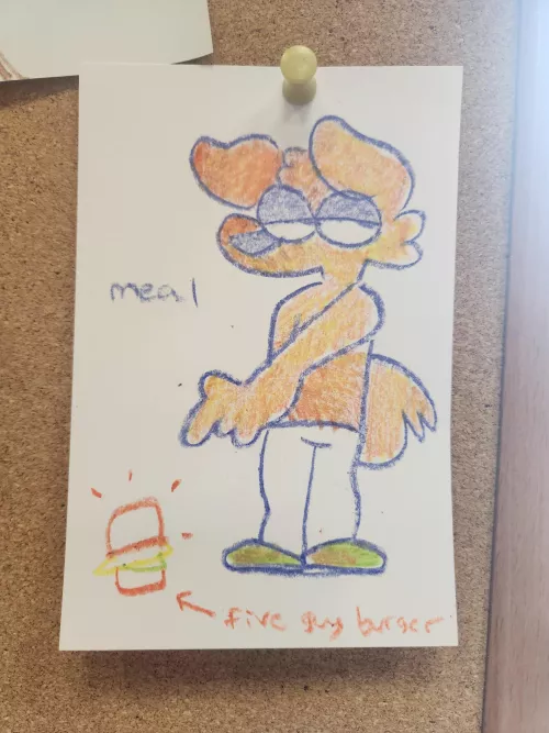 went to five guys last night and made a little cursed creature mhm mhm 😈