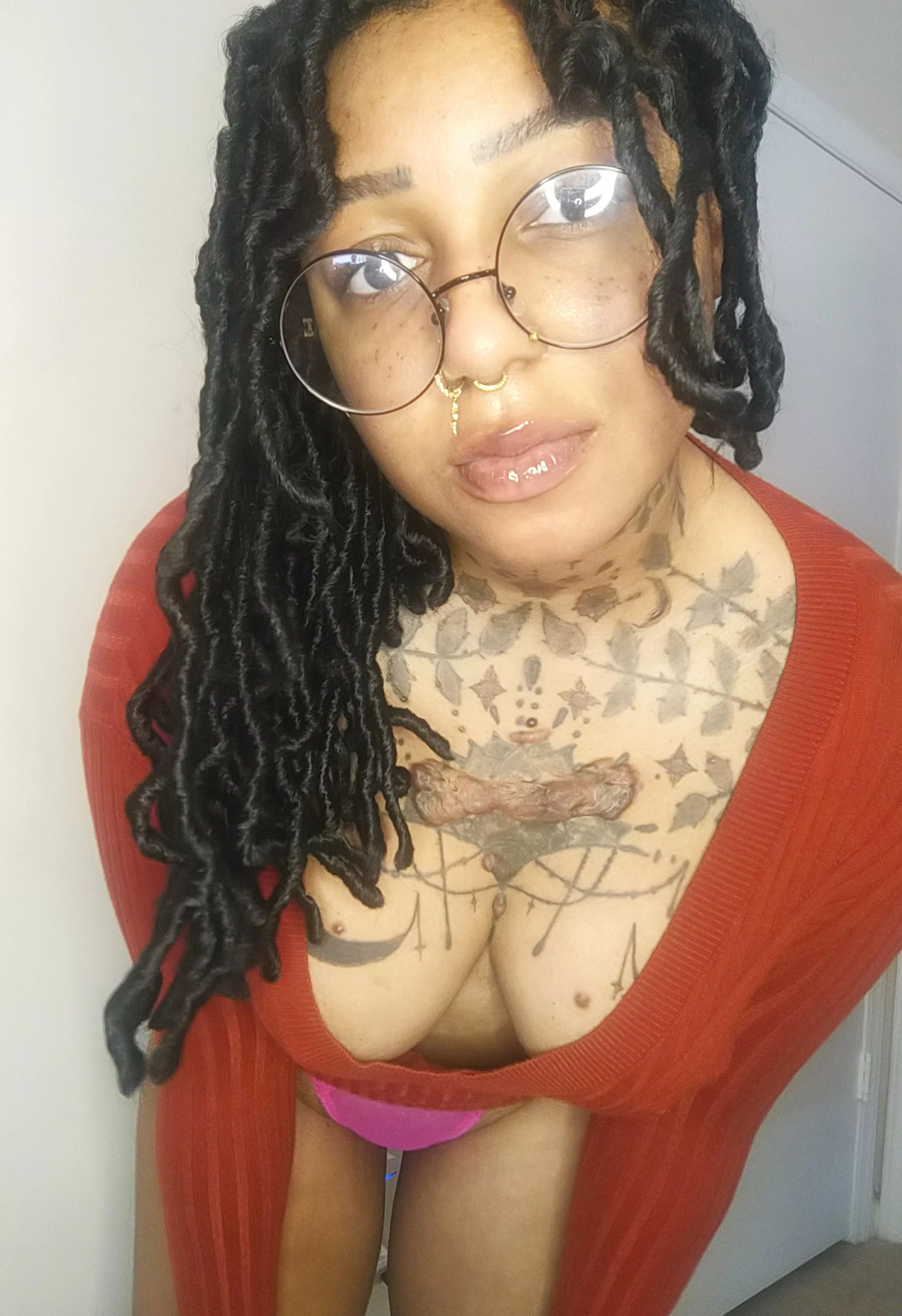 What are you waiting for? Take my dress off and see what's under my panties...