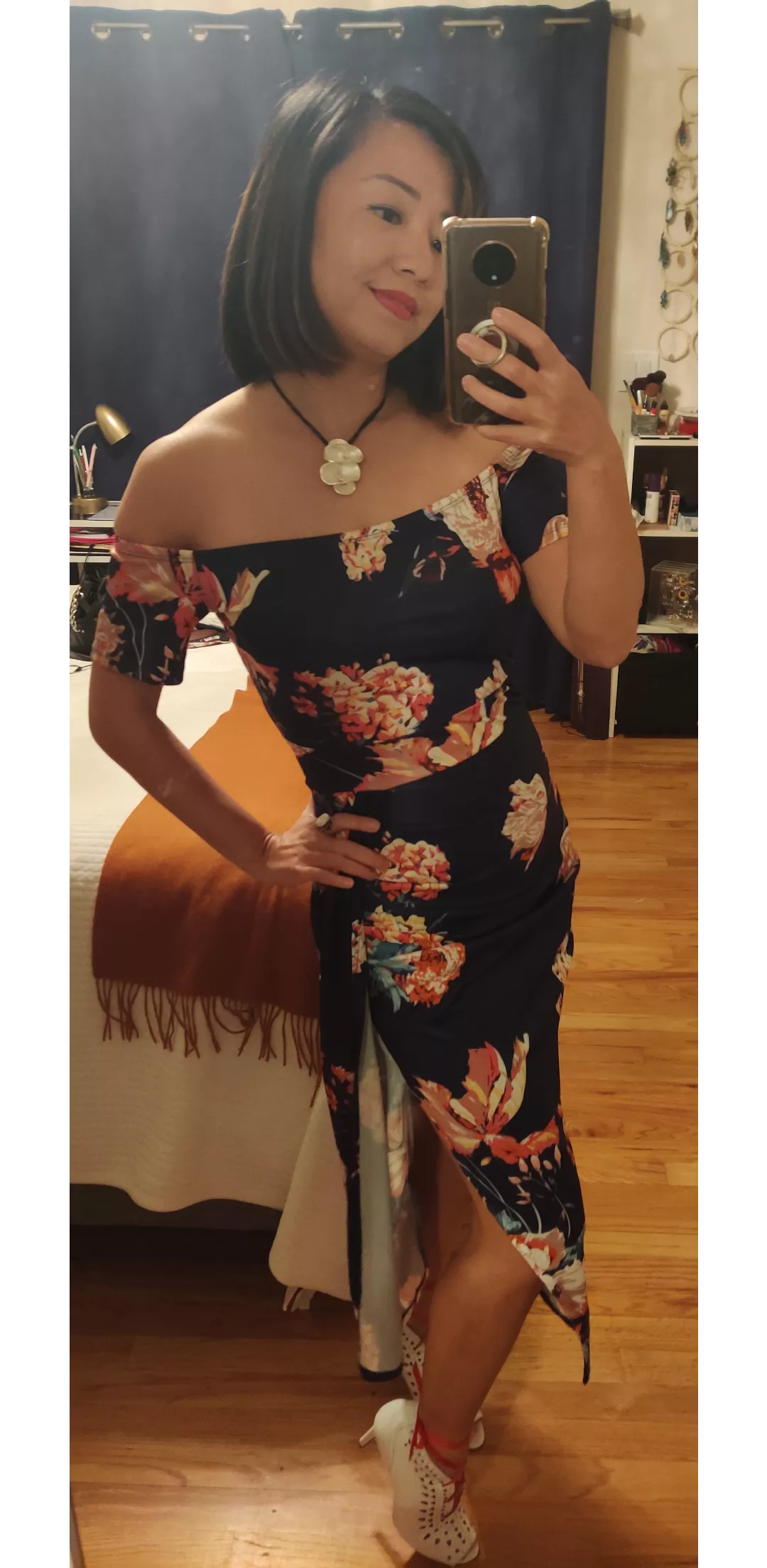 What do you think of my floral dress?