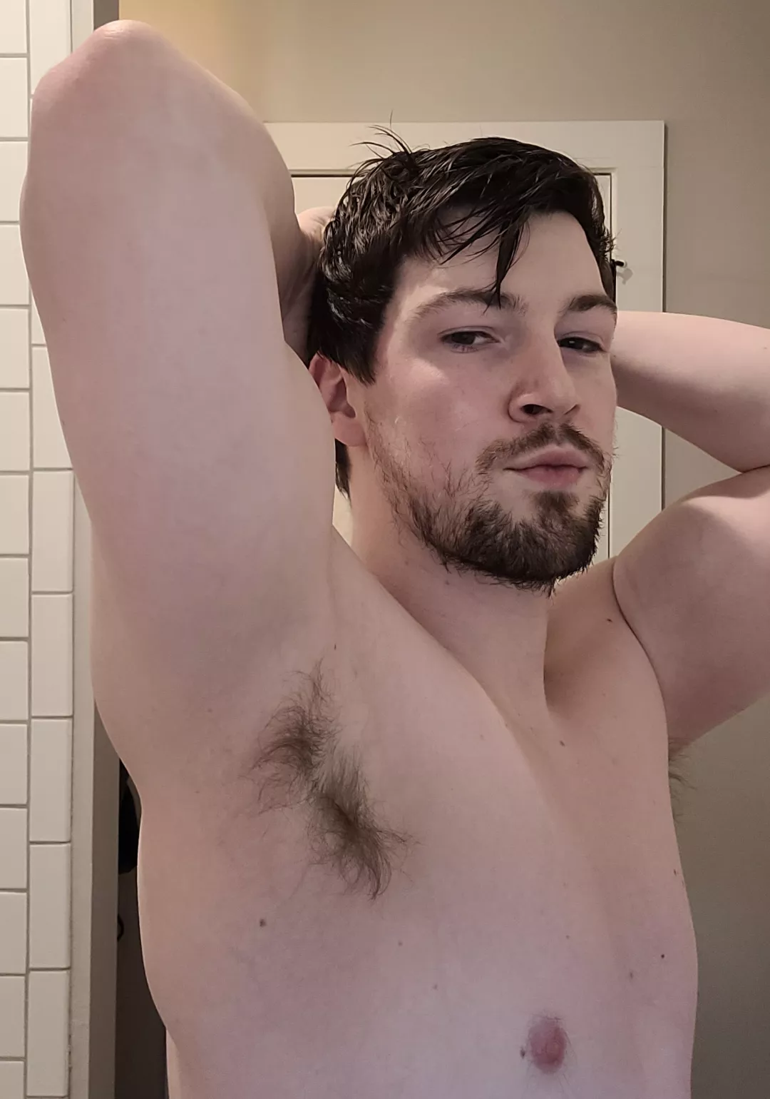 What part of you do you want to touch my armpit with first - your nose or your tongue?