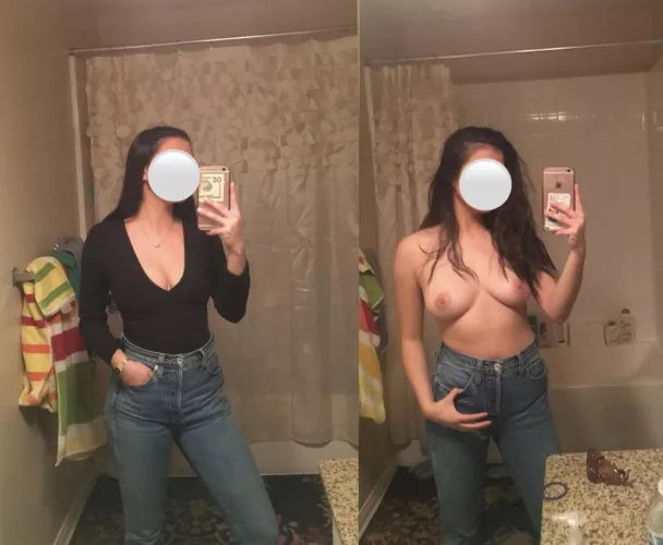 which hair fits her better, straight or curly?