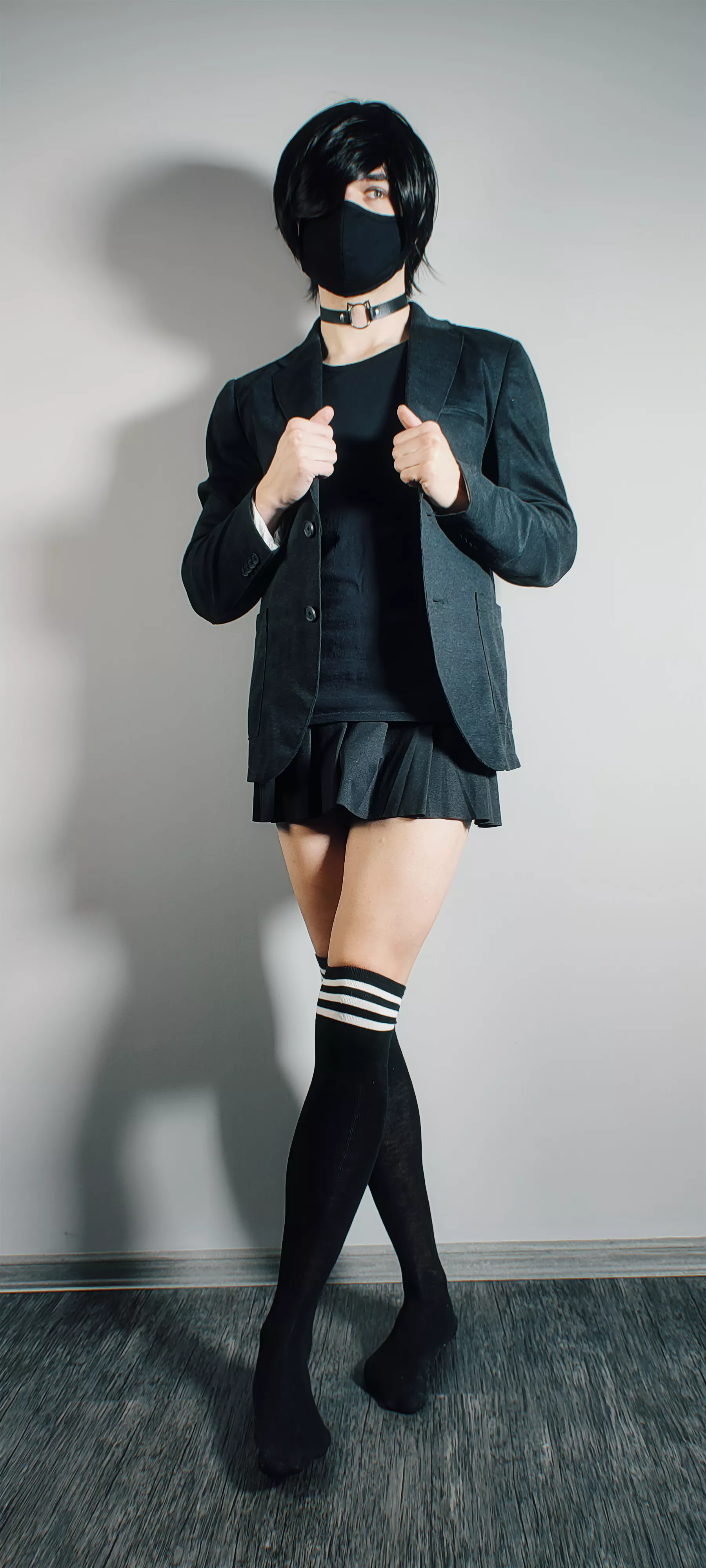 Your favourite cute emo femboy in uniform is here