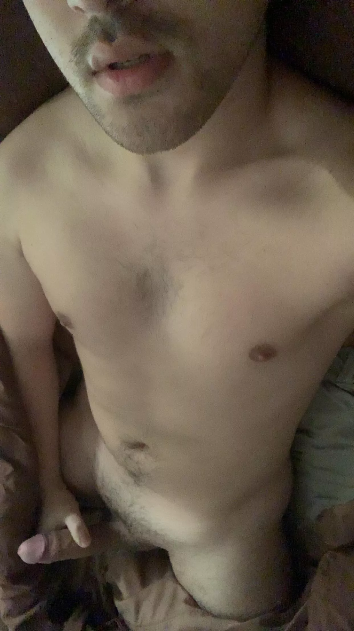 25 my nipples aren’t the only thing hard on this cold morning @halfasian21