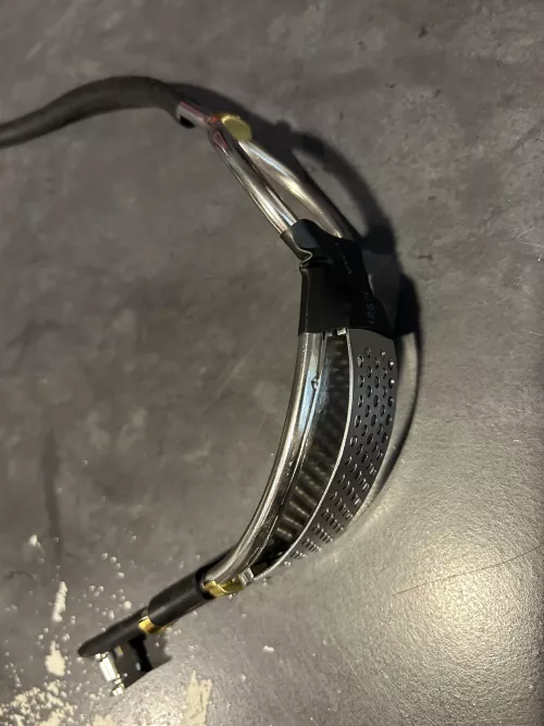 Adjusting new belt- anal area needs extending