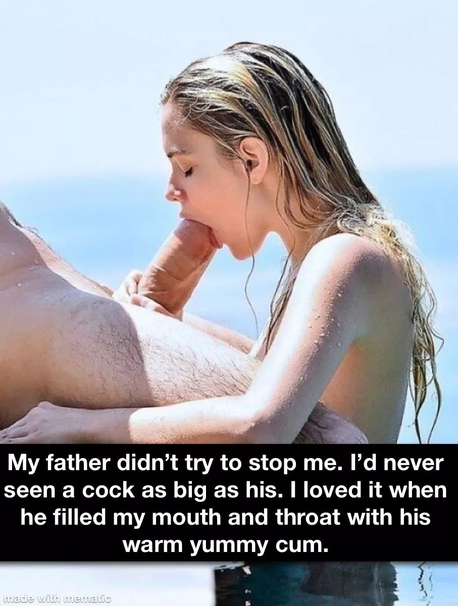 Attracted to daddy’s huge cock