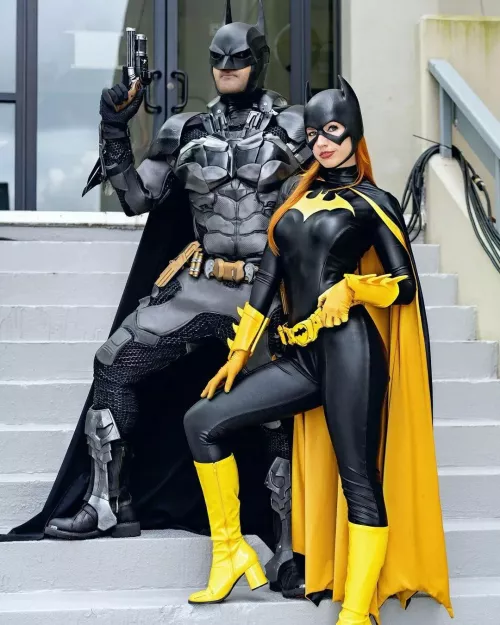 Batman by Saad Ahmad, Batgirl by Amanda Lynne