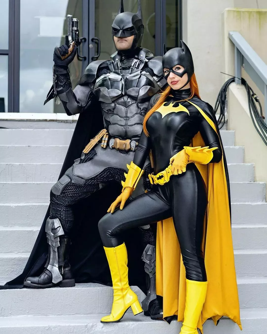 Batman by Saad Ahmad, Batgirl by Amanda Lynne