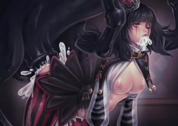 Coughing up horse cum (Wethamster1)