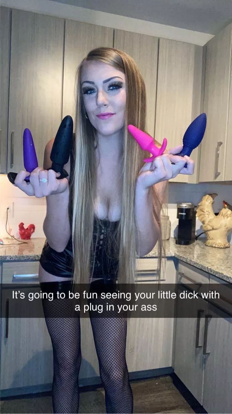 Do you want to be fucked in the ass and plugged after slut? [domme]