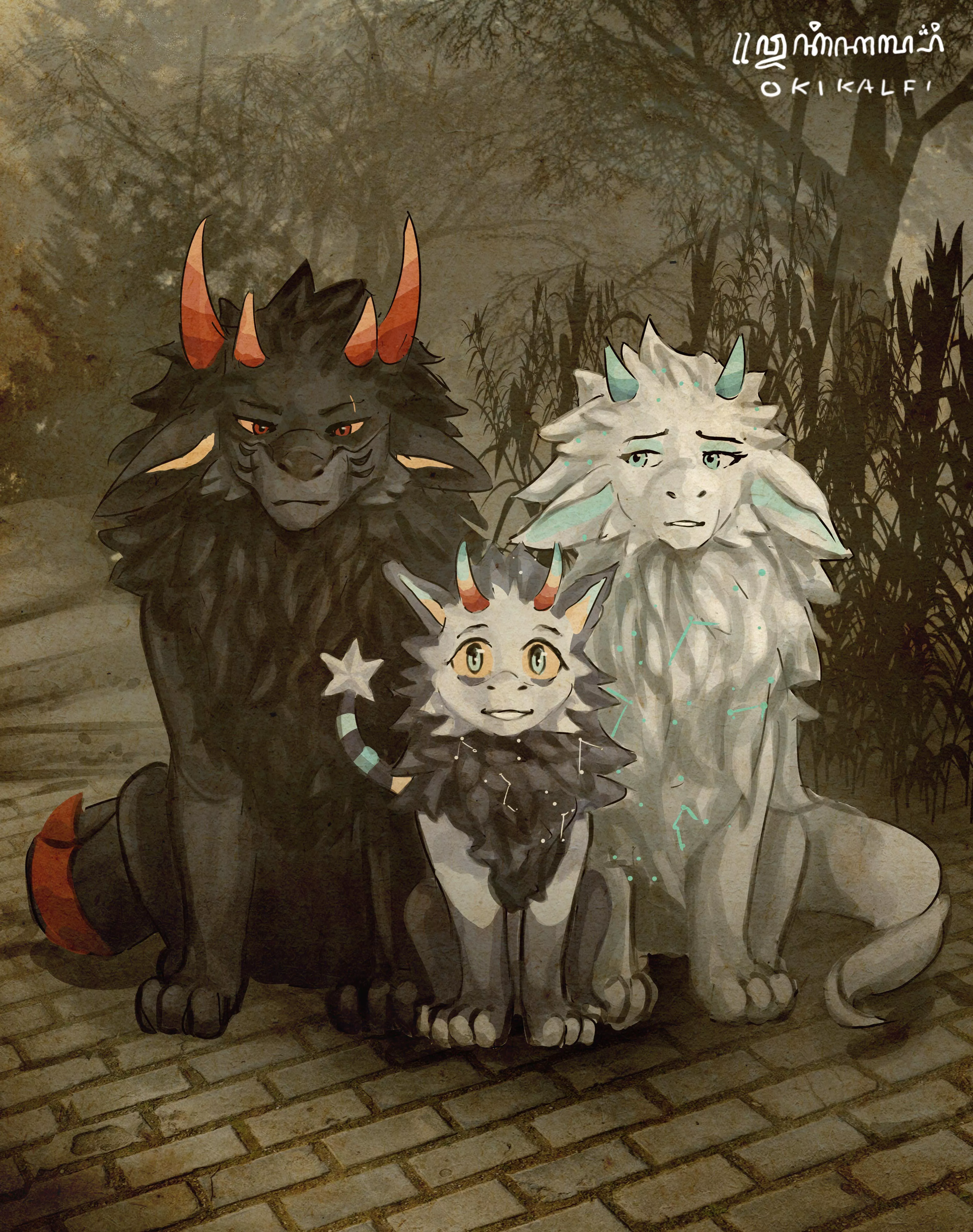 Family photo (Commission work, dm if you're interested)