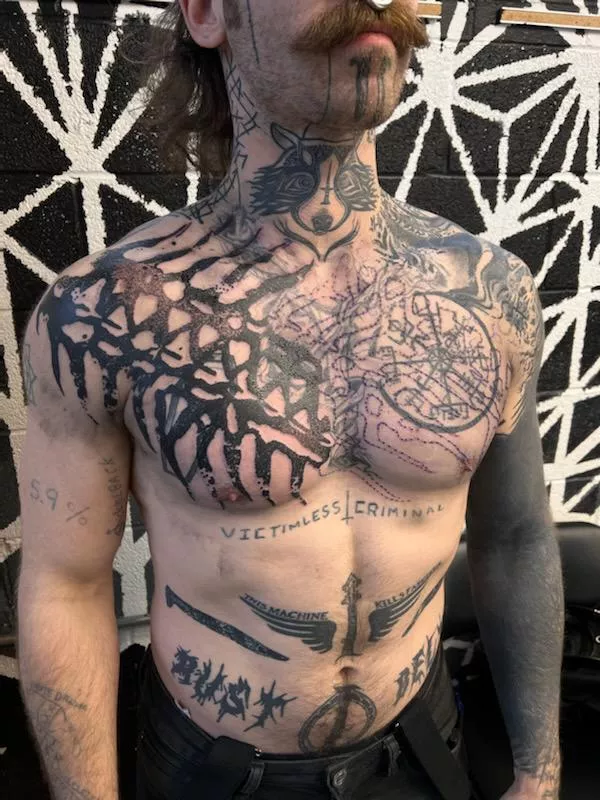 getting my chest re-blasted