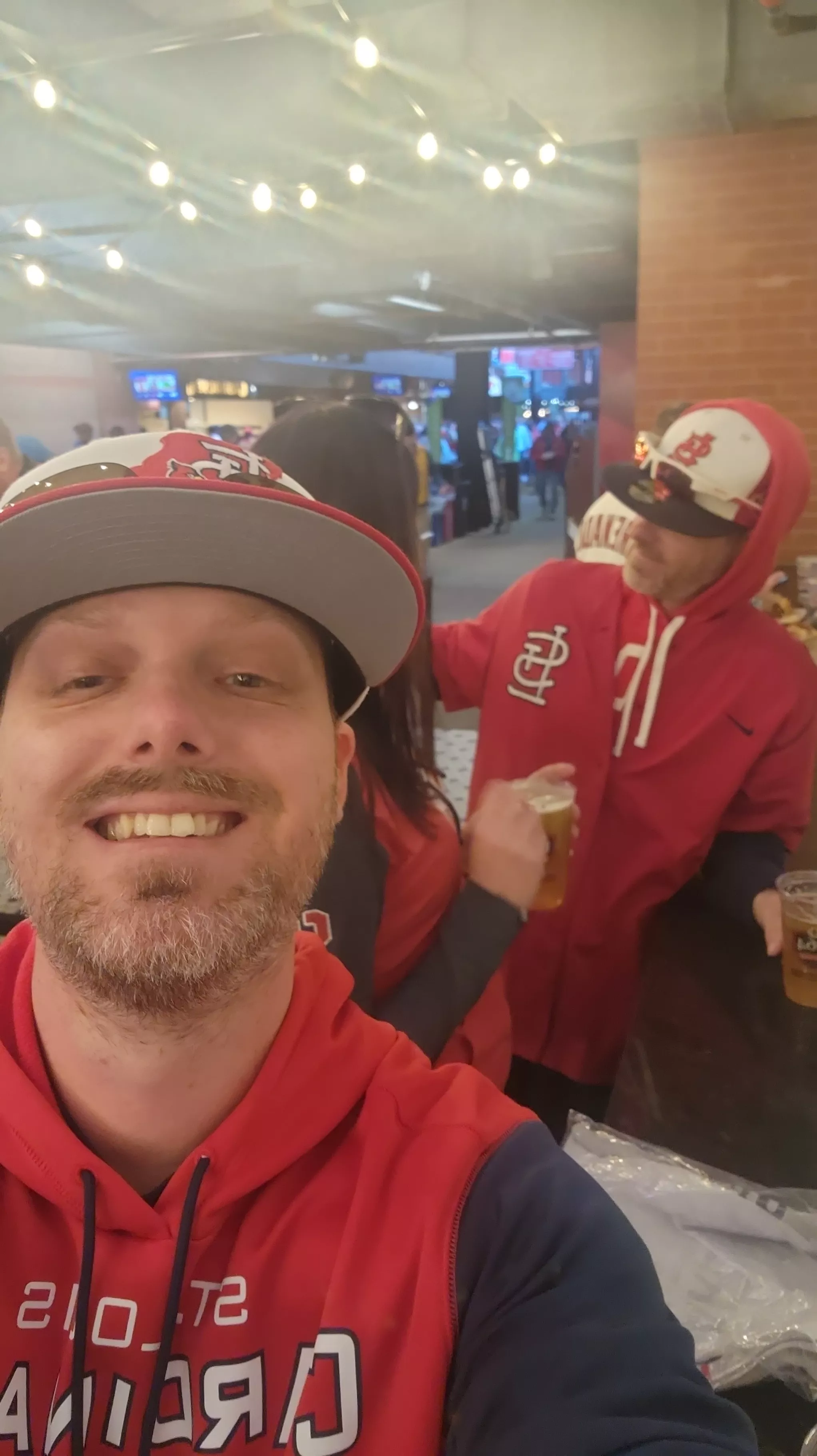 Getting to enjoy one of my favorite things...Cardinals games!!