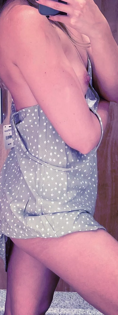 Hard nipples are always there in the changing room