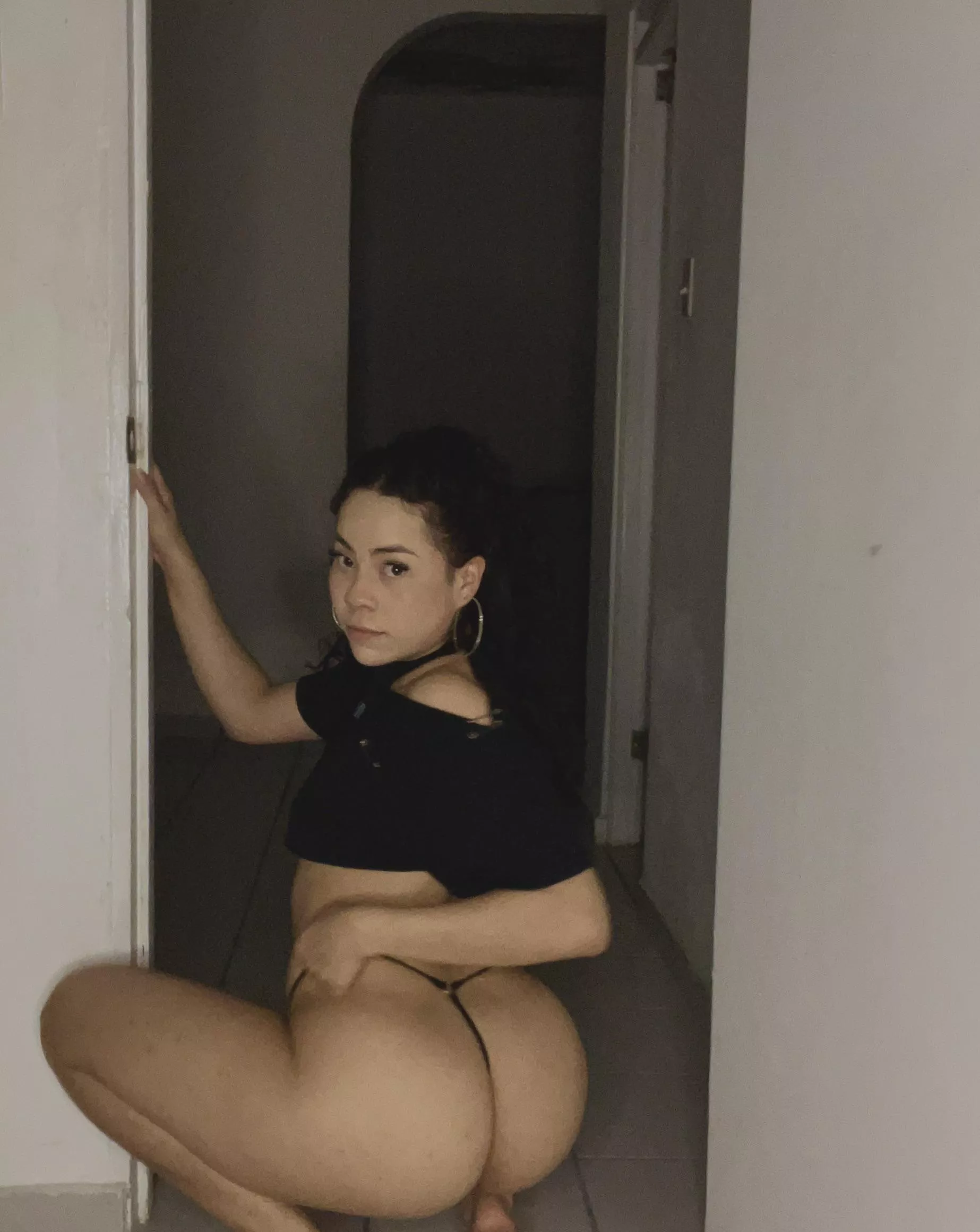 I know that you wish to take off my thong with your teeth. 😇