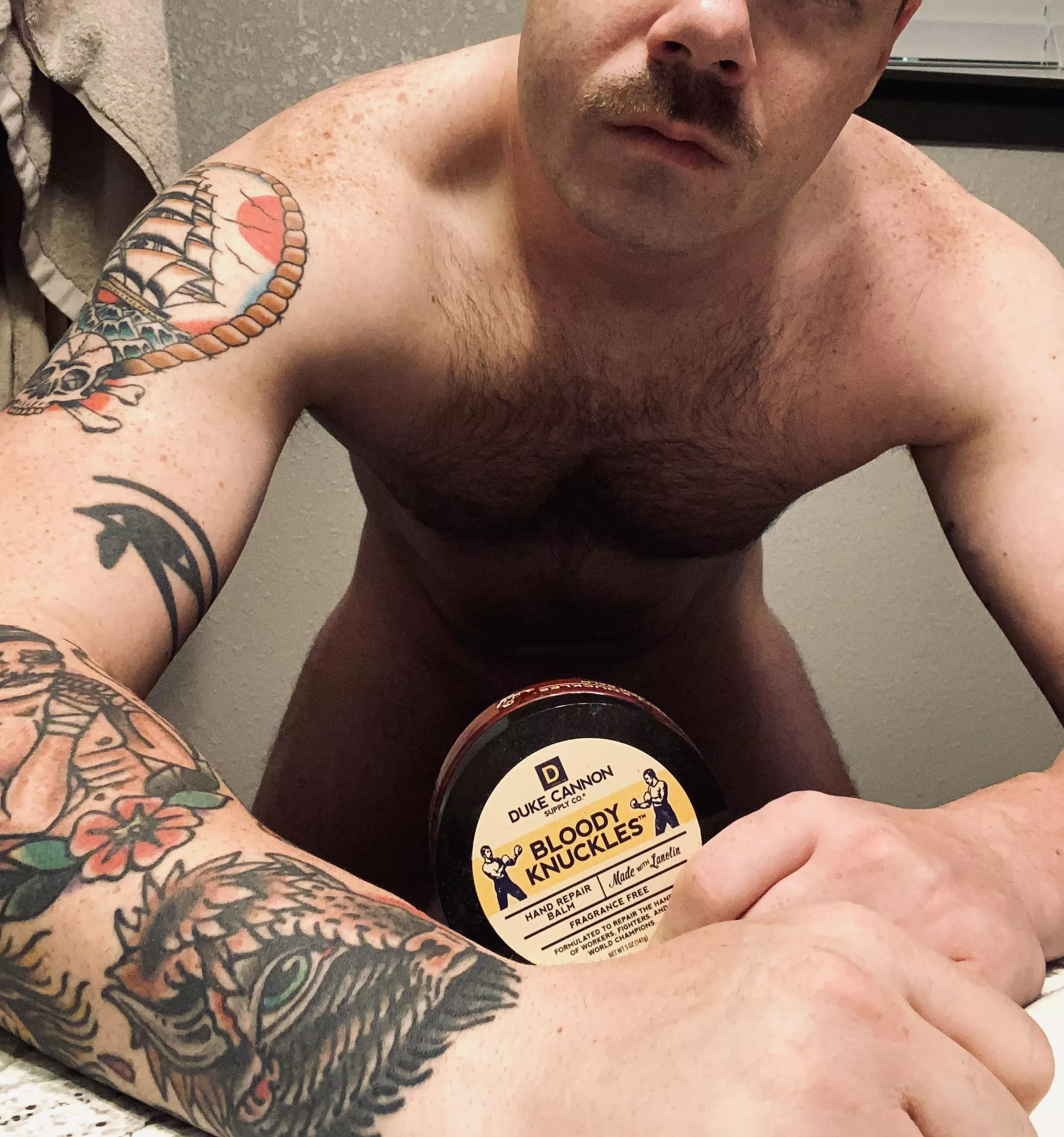 Is that a moustache, or did your eyebrows come on down for a drink?