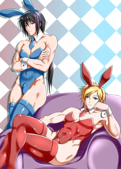 Jaune and Ren lost a bet (Kimmy77
