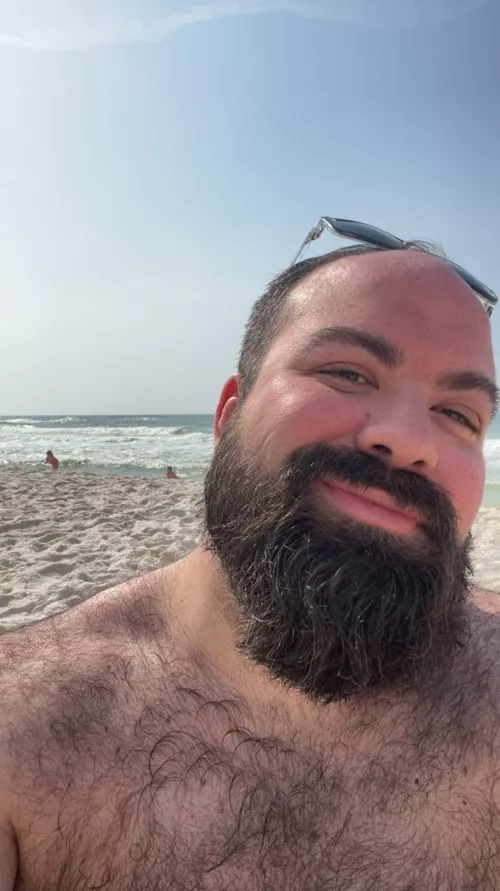 Just enjoying a day at the beach 🏝️