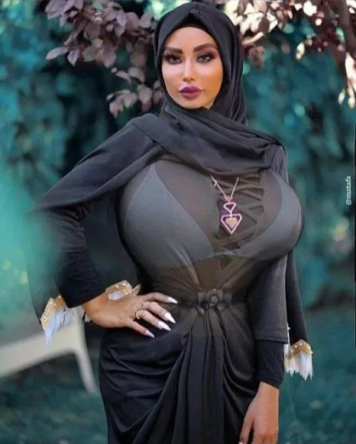 She only covers up a bit