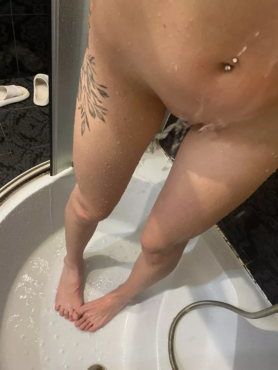 Showering alone is boring.