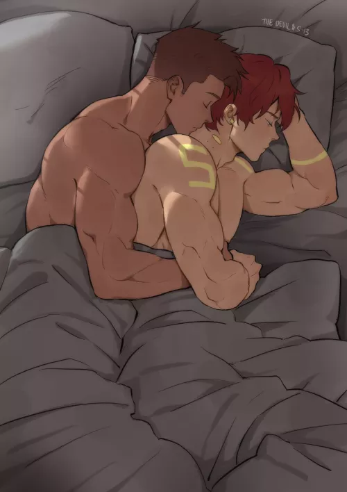 Sleepy cuddles [The Devil & S-13]