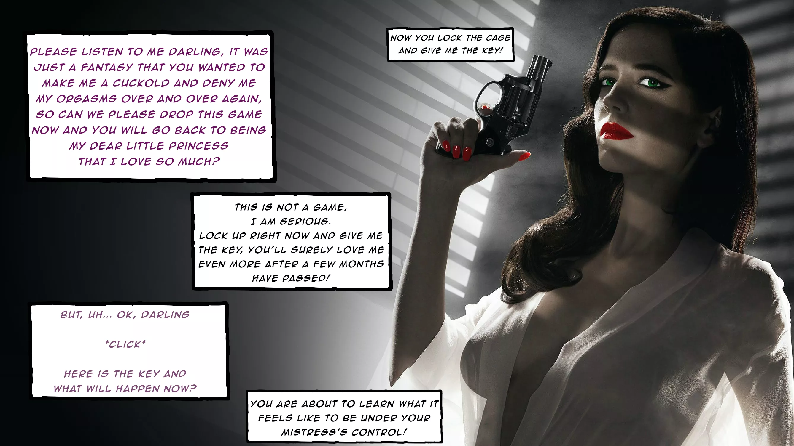 Sometimes you have to force men into happiness!