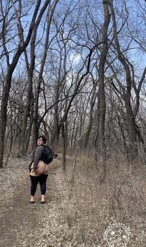 Will you bend me over right here on the trail? 😳