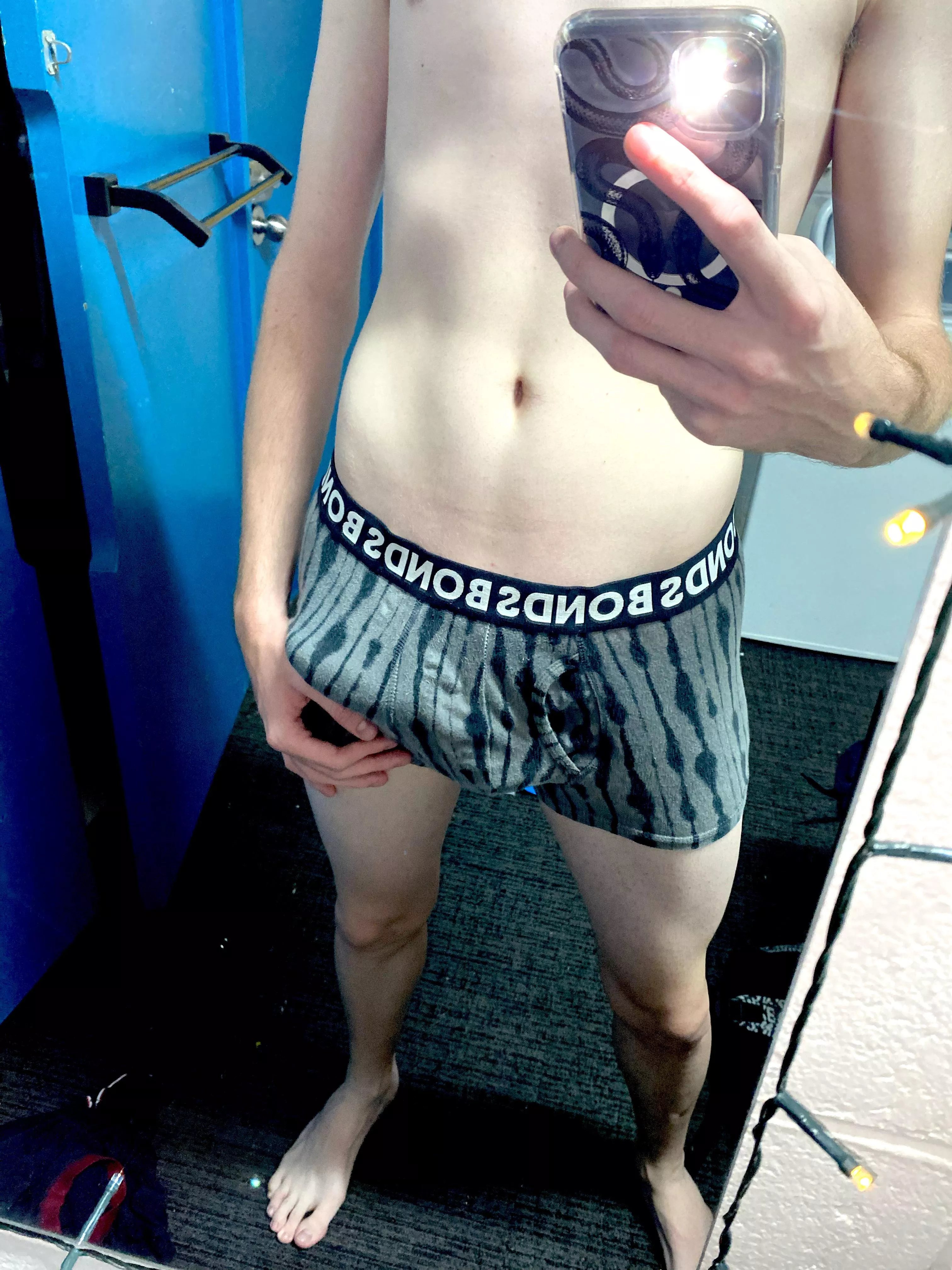 (18) he is a bit excited 😆