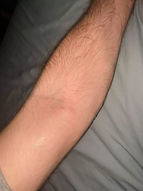 Arm and saliva fetish anyone?