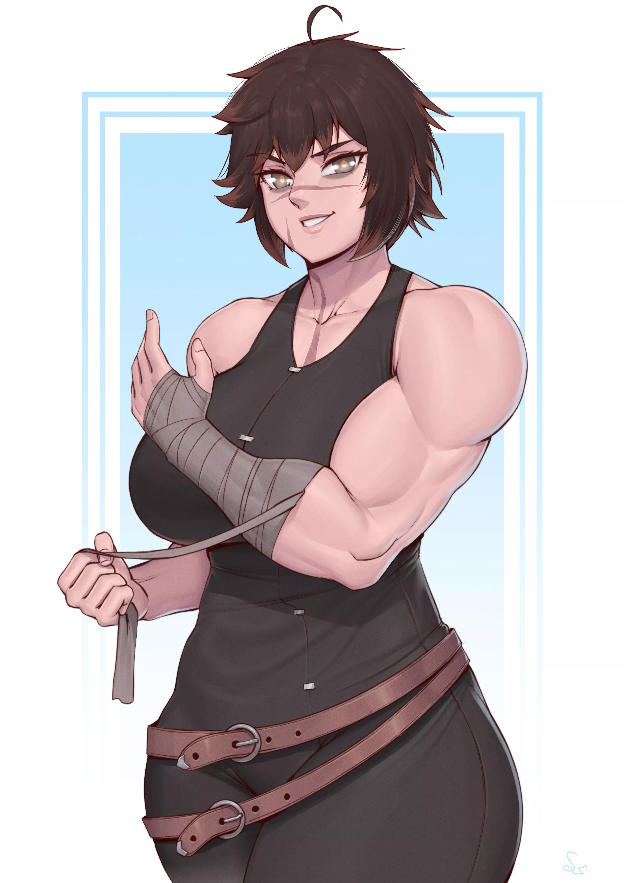 Big bicep girl [Artist: SpeedL00ver]