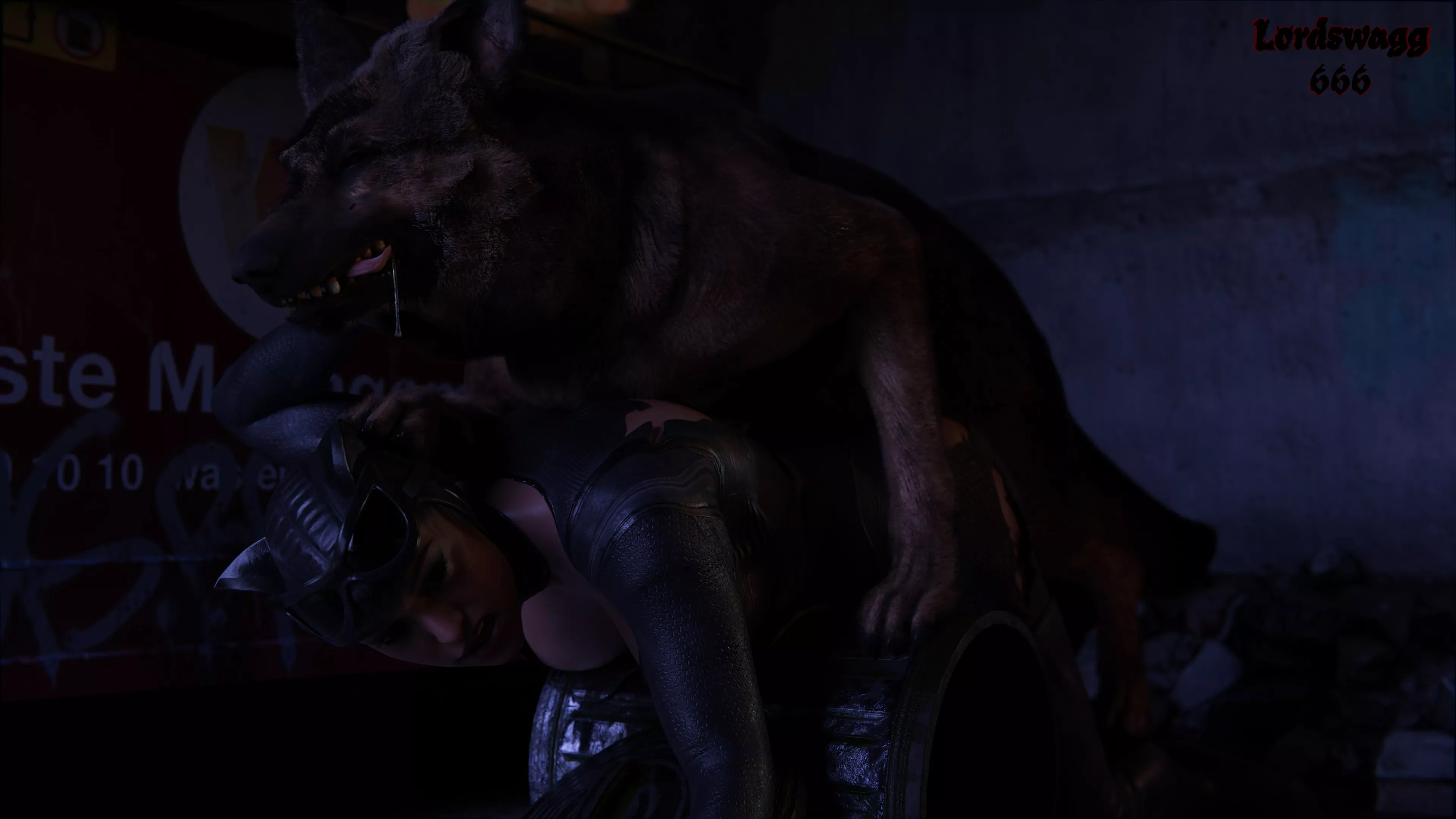 Catwoman in trouble (Lordswagg666)