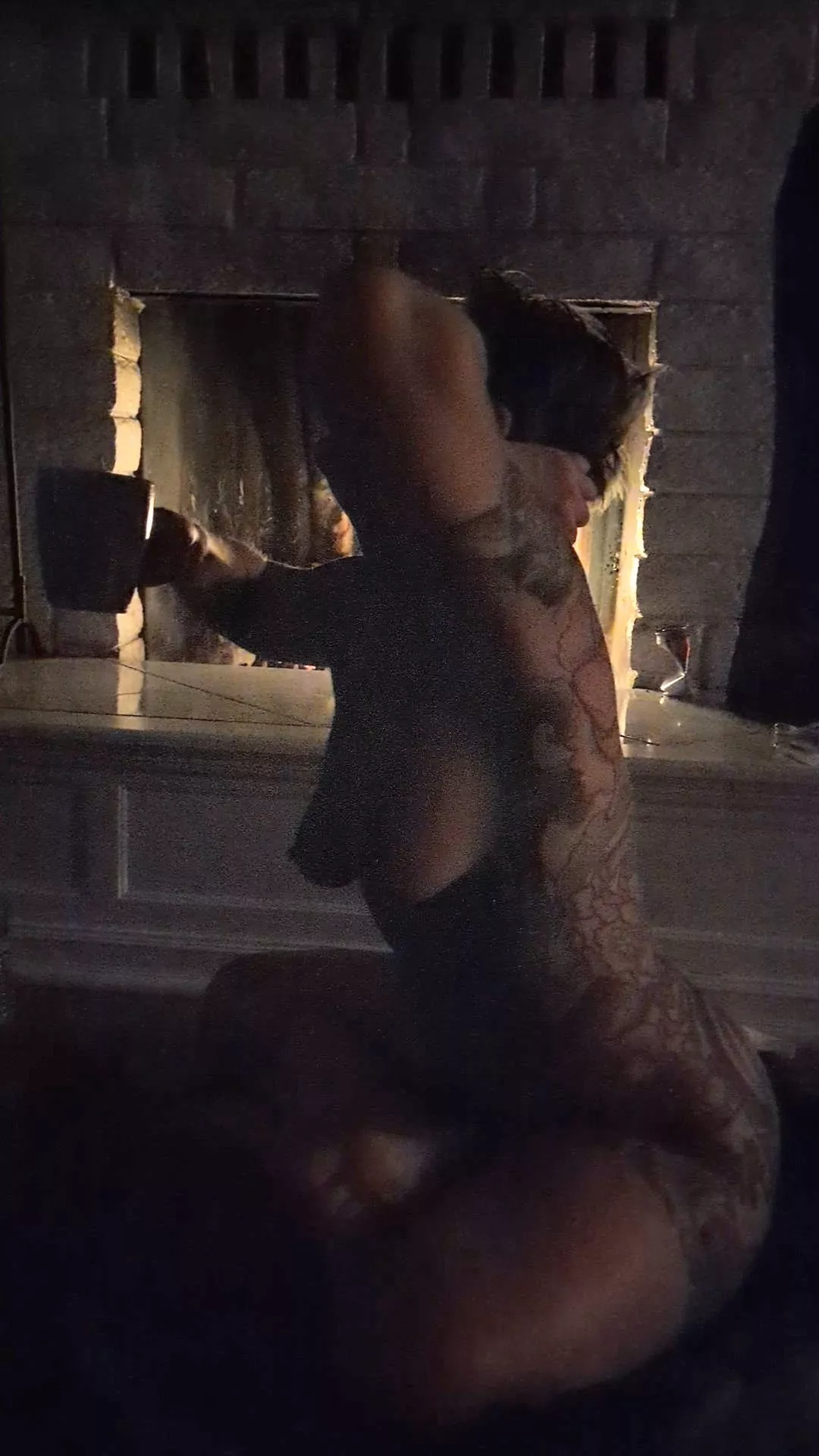 Coffee by the fire before sunrise